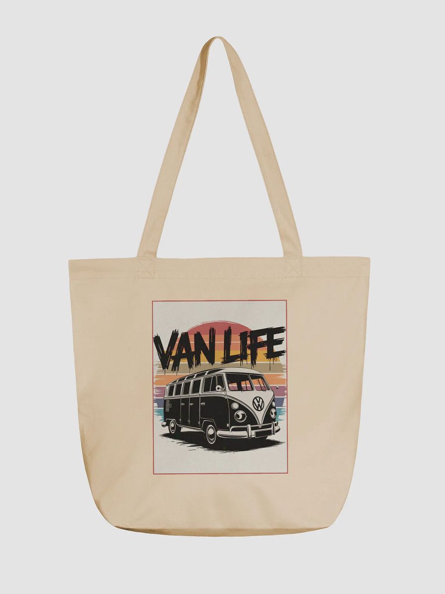 Cream "VAN LIFE" Organic Tote Bag product image (1)