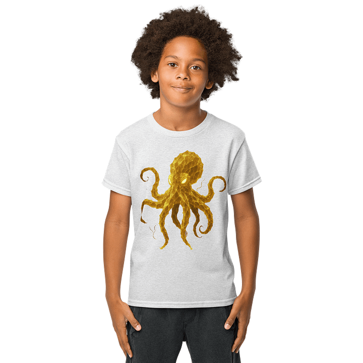 Yellow Electric Octopus Youth Shirt (color choice) product image (1)