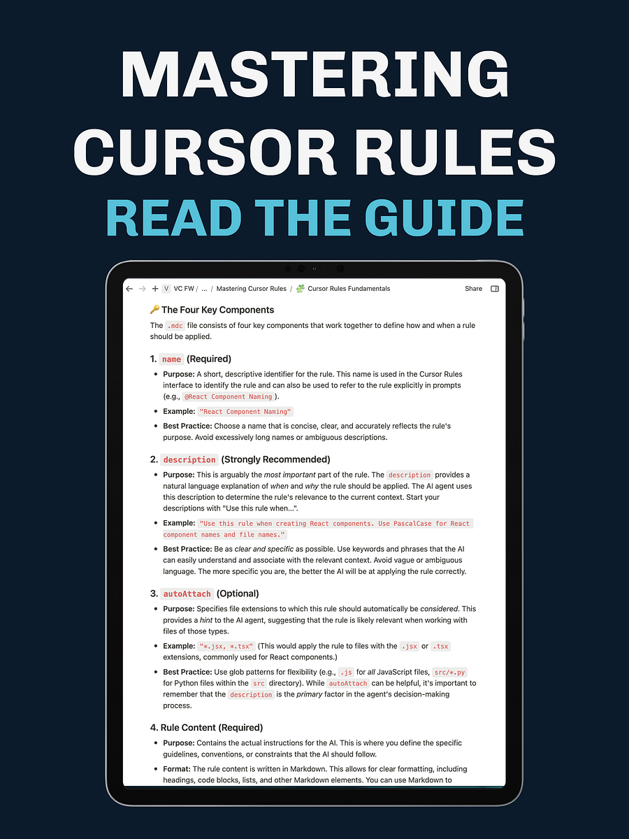 The Cursor Rules Playbook: Leveraging AI to Transform Your Development Workflow product image (6)