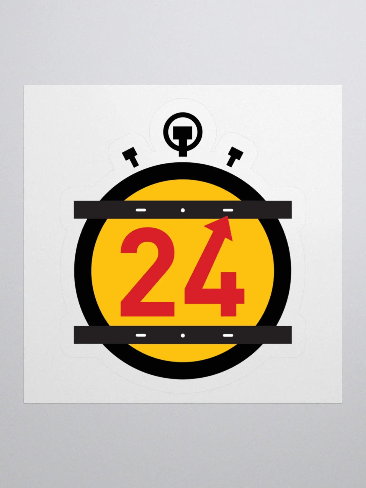 24 HOURS Logo Sticker product image (1)