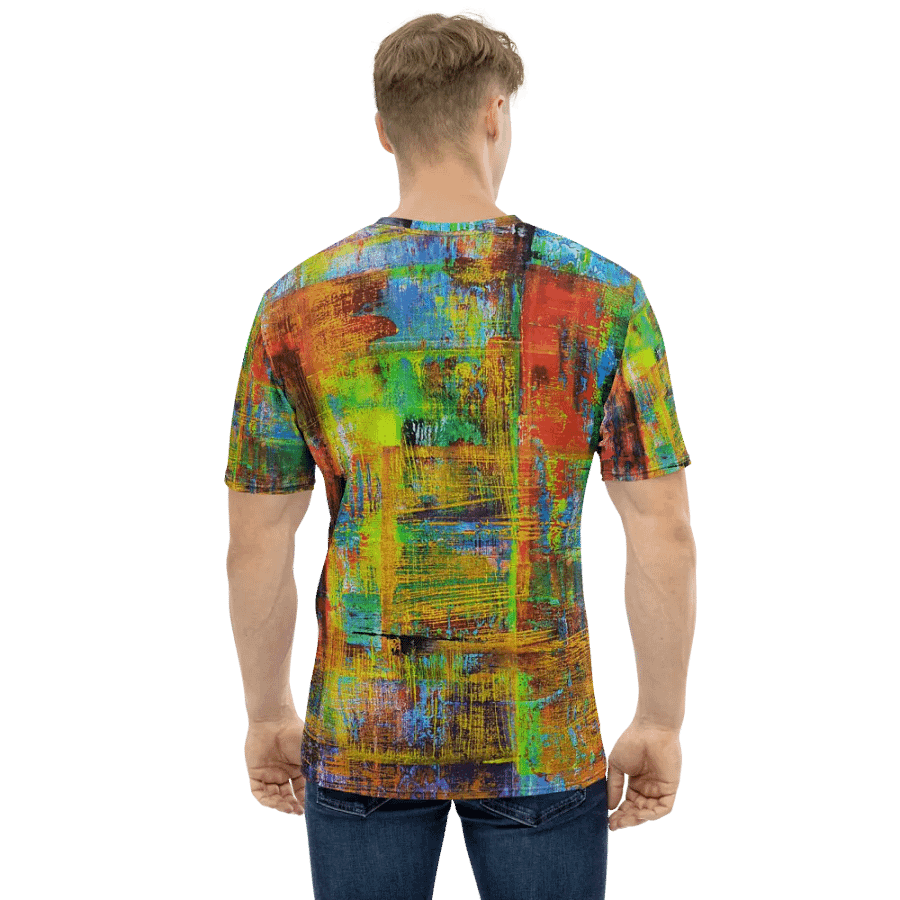 original artwork by b.reters, abstract squeegee technique printed on tshirt product image (1)