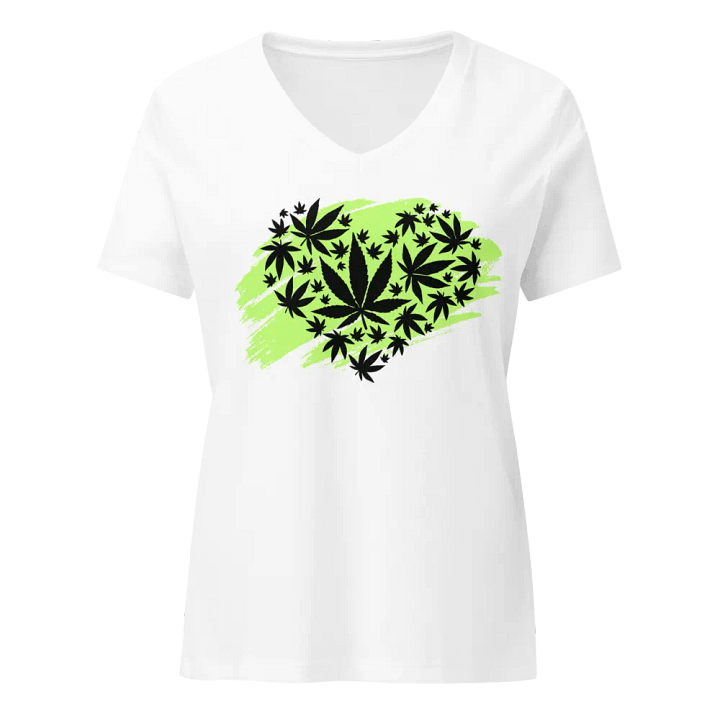 Canna Love Silhouette Relaxed V-Neck Tee product image (1)