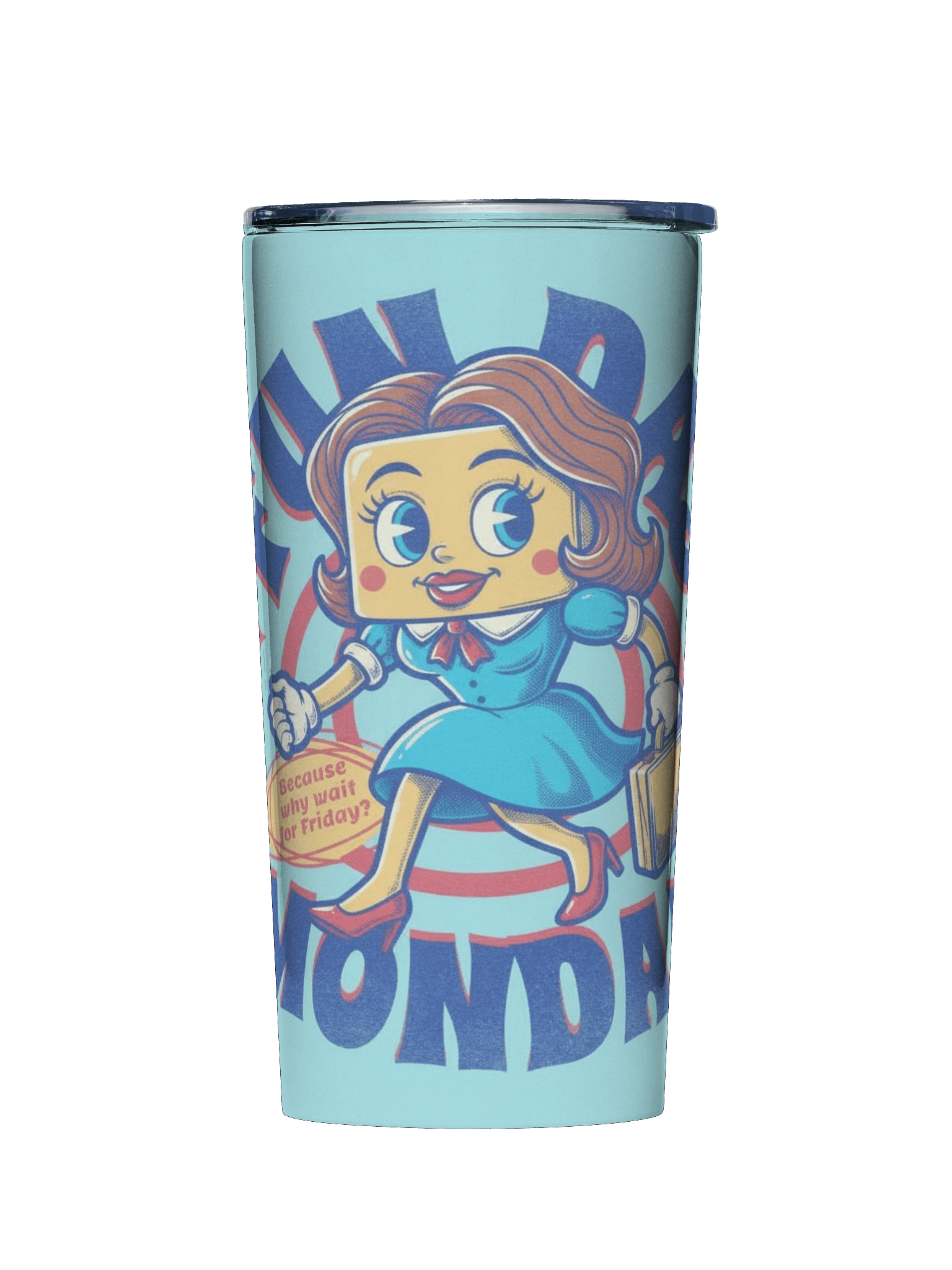 Fun Day Monday Stainless Steel Tumbler product image (1)