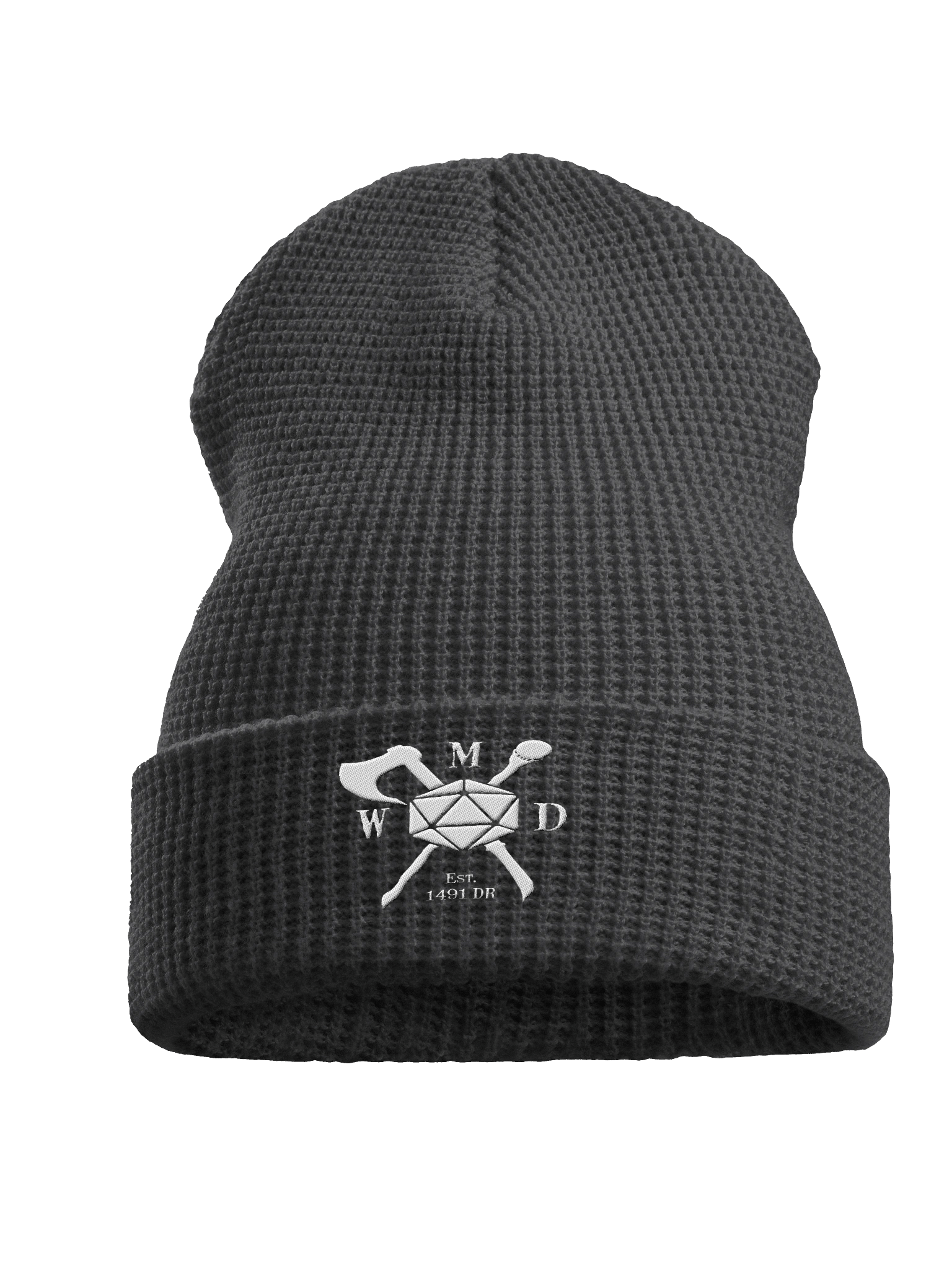 Whiskey Magic and Destrction Premium waffle knit beanie product image (1)
