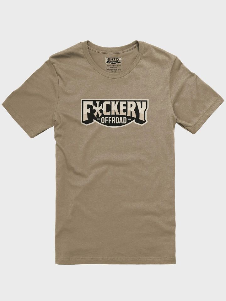 Unisex t-shirt with F*ckery Text Logo (light colours) - Clean product image (1)