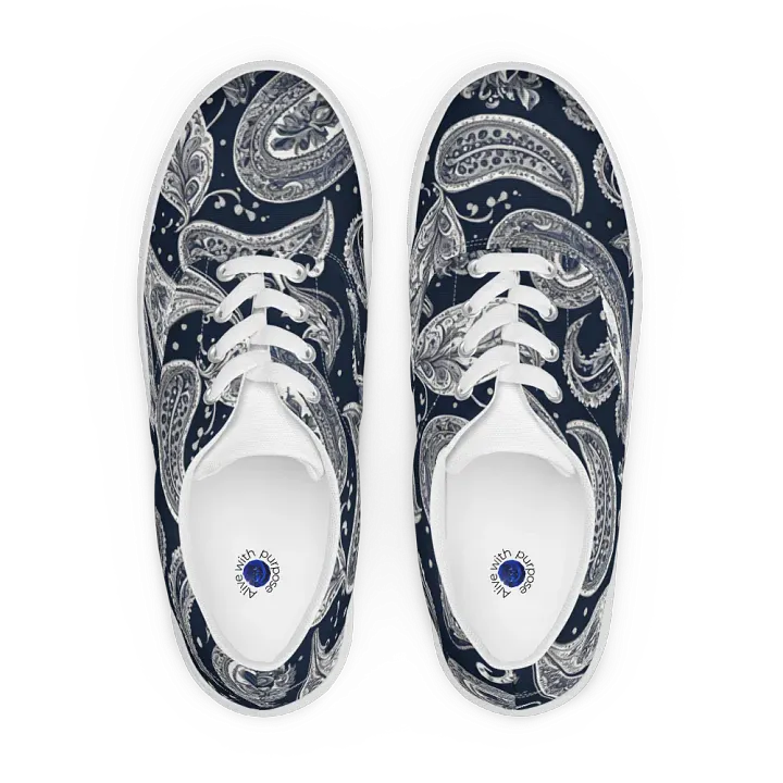 Paisley Dream Lace-Up Canvas Shoes product image (1)