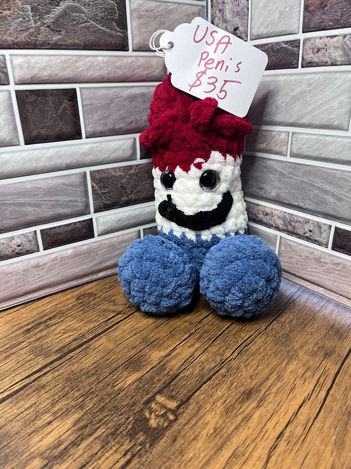 Red White & Blue USA Plushie Penis product image (1)