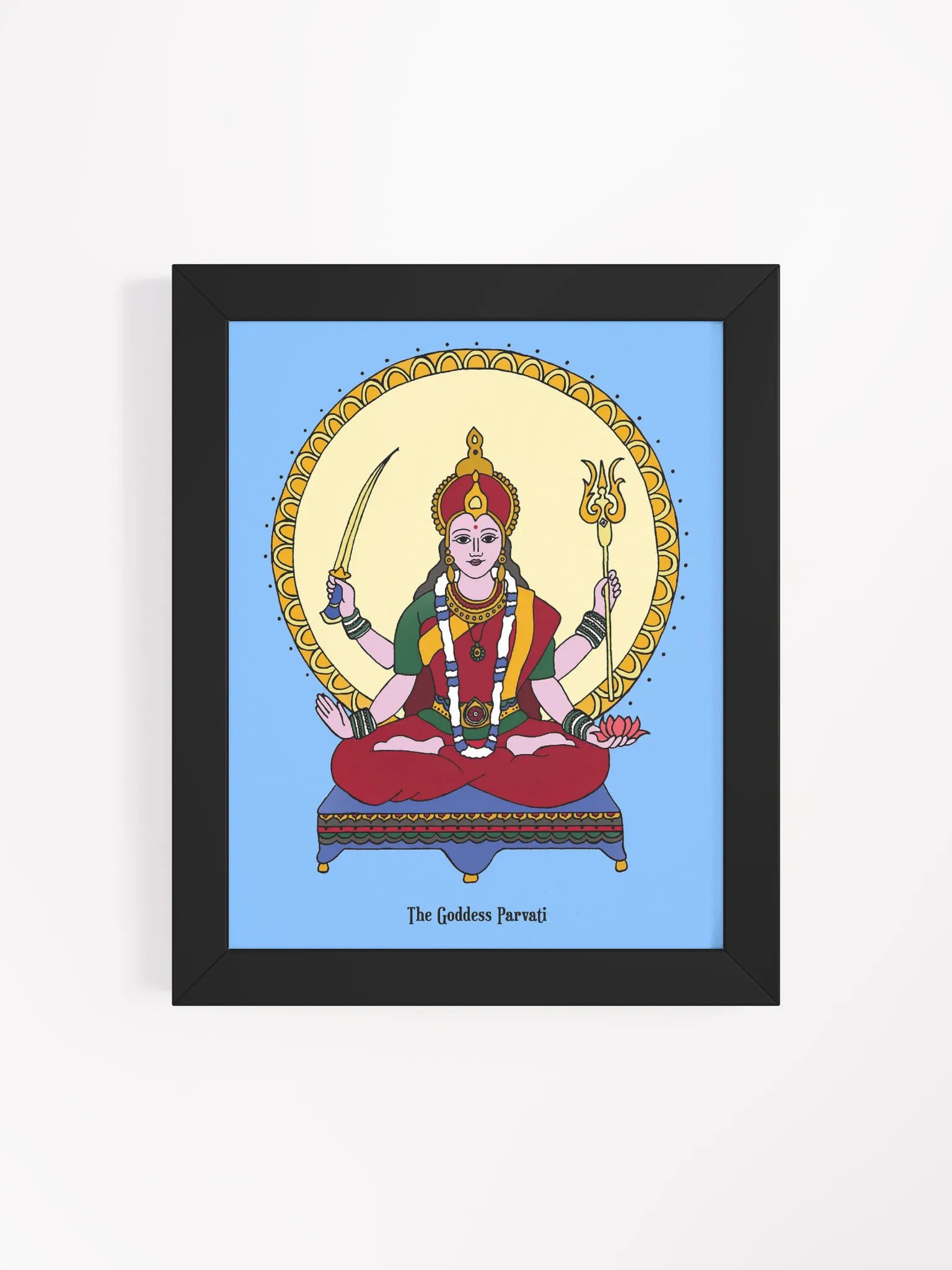 Goddess Parvati Framed Art product image (4)