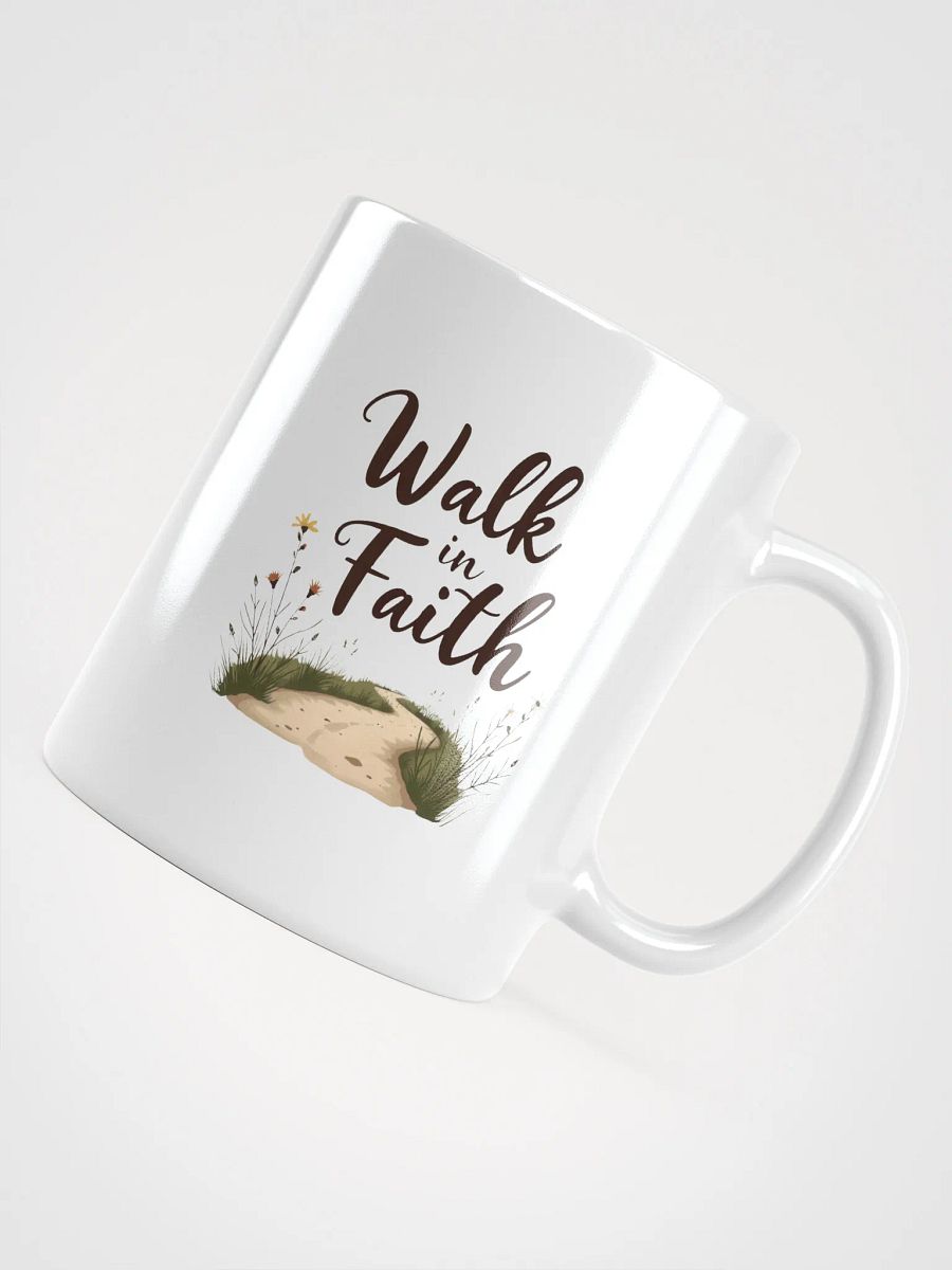 Faithful Path White Glossy Mug product image (4)
