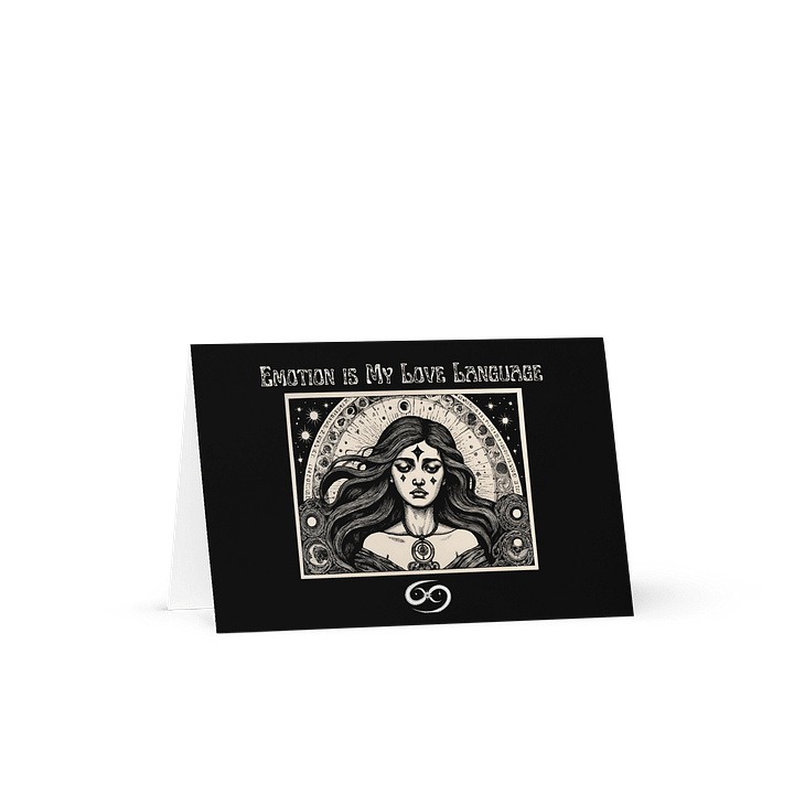 Cancer Zodiac 2025, Emotions are My Love Language, Greeting Card product image (1)