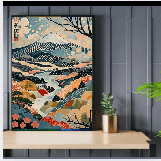Mount Fuji Print Japanese Mountain Landscape Wall Art product image (4)