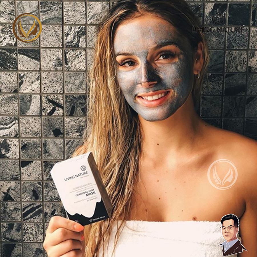 Mặt nạ đất sét than hoạt tính Living Nature Charcoal Clay Mask 10 gói product image (4)