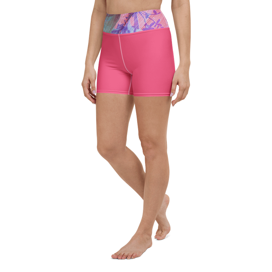 Paradise Breeze Brink Pink Flow Yoga Shorts product image (5)
