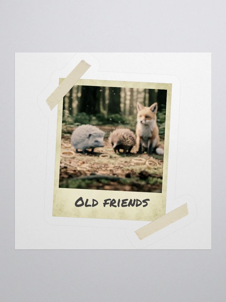 Old Friends - Hedgehog, Echidna and Fox, Polaroid Photo Sticker product image (2)