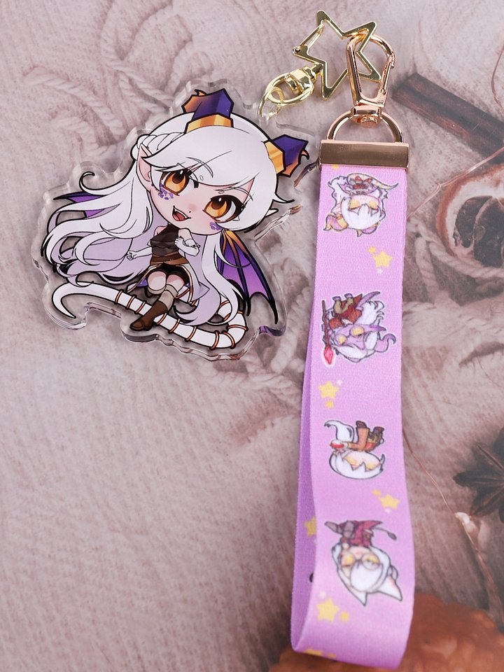 Angora Lanyard Keychain [In Stock] product image (1)