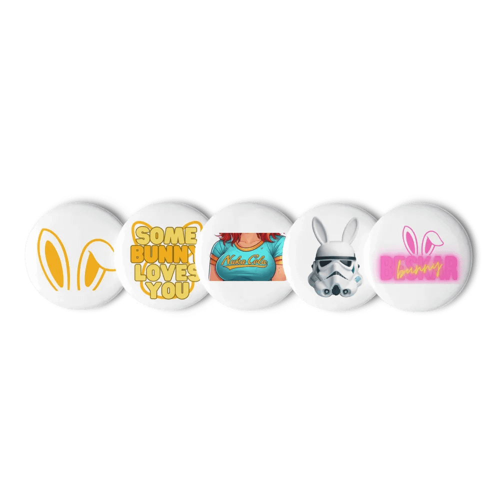 beskarbunny 5 Button Badge Set product image (5)