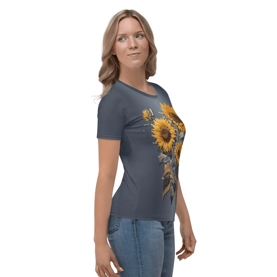 Floral Themed All Over Print T-shirt product image (5)