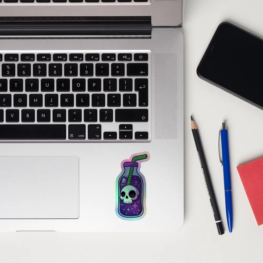 Skull Potion Holographic Sticker Set product image (12)