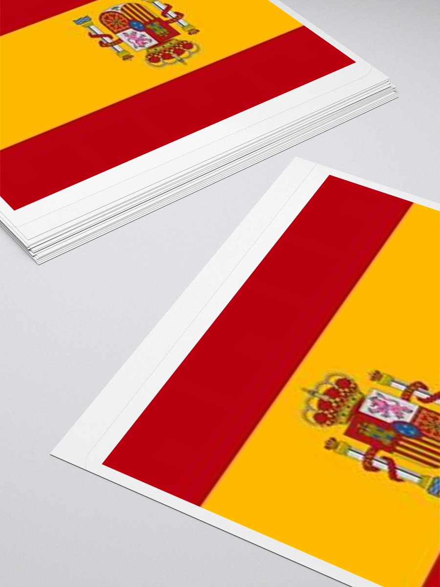 Exclusive Spain Flag Kiss-Cut Stickers - High-Quality Vinyl, Multiple Sizes product image (12)