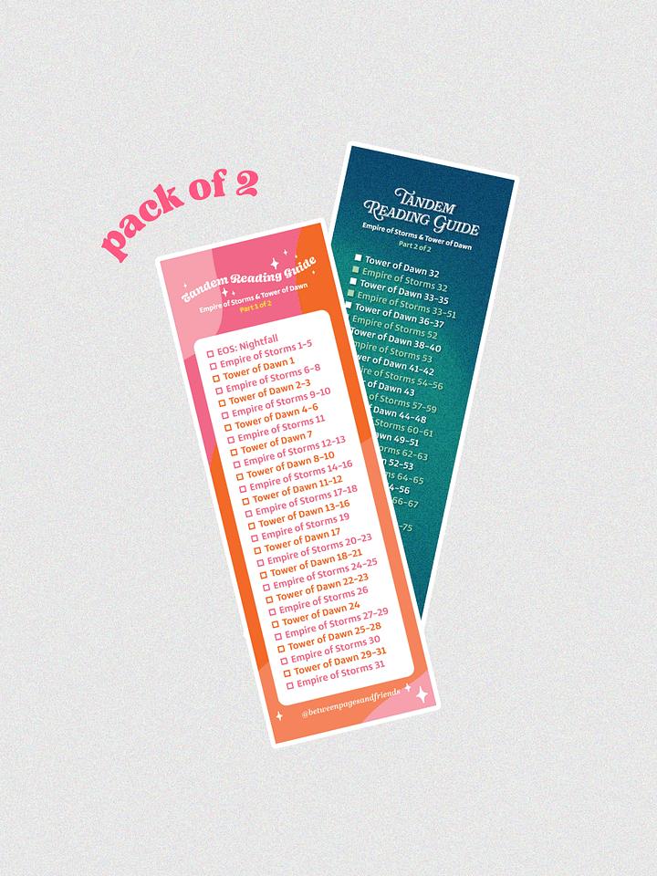 Tandem Read Bookmark Set (VARIETY) product image (1)
