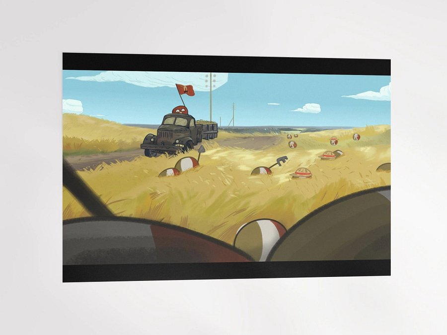 Revolutionary Mexican Polandballs matte poster product image (4)