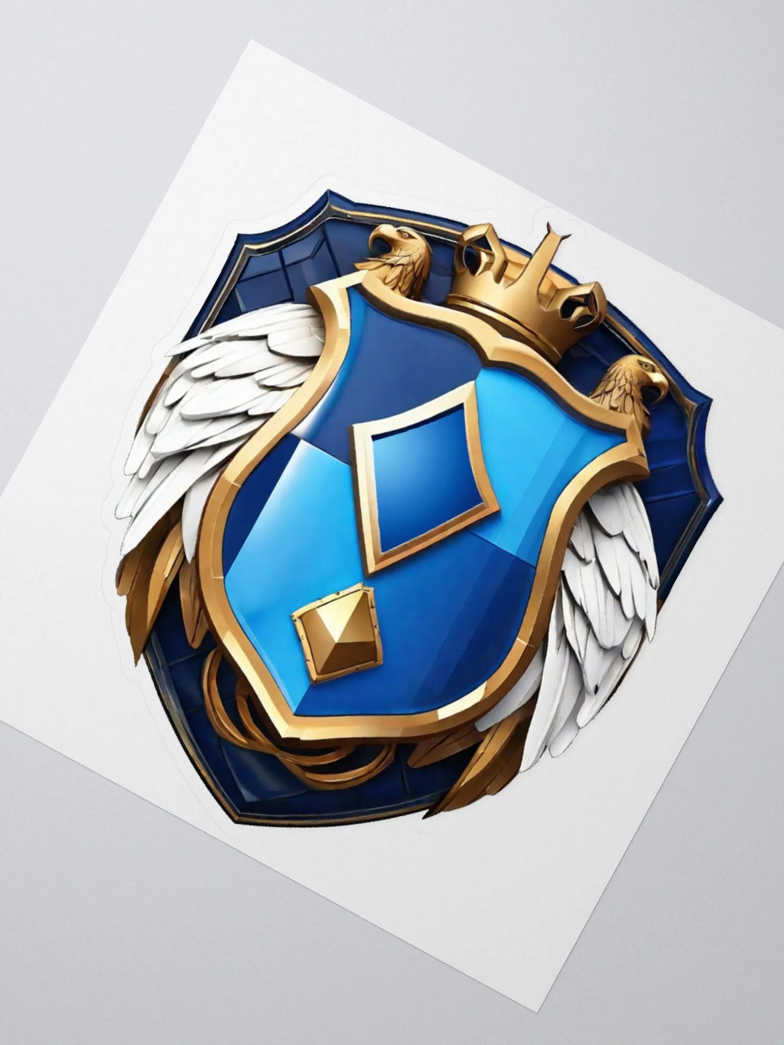 Double eagle crown sticker product image (2)