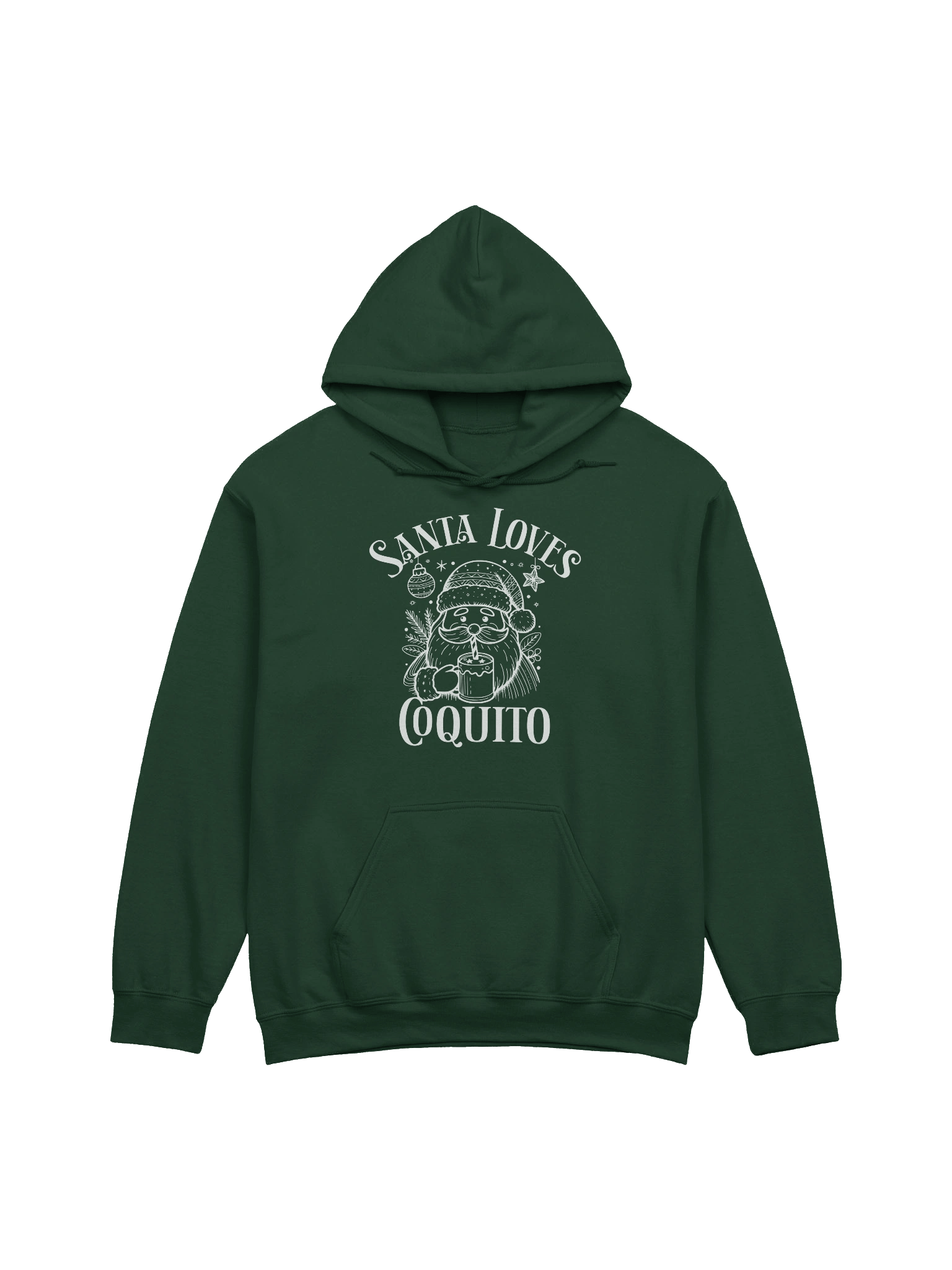 Santa Loves Coquito Hoodie Unisex product image (3)