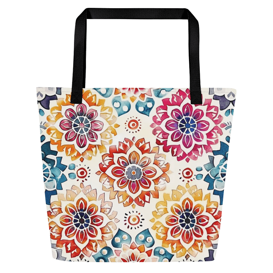 Mandala Mosaic Polyester Tote Bag product image (1)