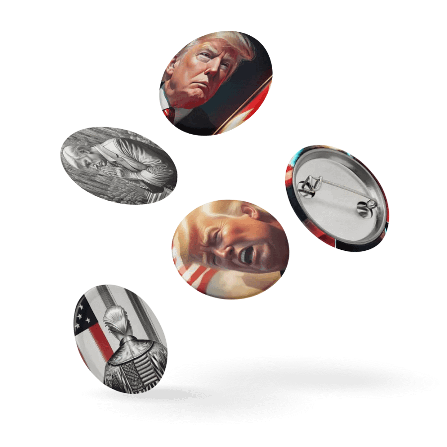 Patriotic Portrait Pin Set 4 product image (9)