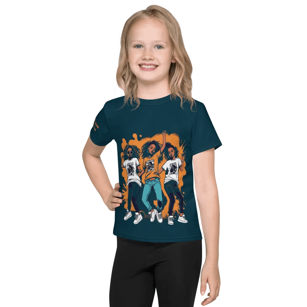 Urban Edge Hip-Hop Girls Print Kids T-Shirt product image (1)