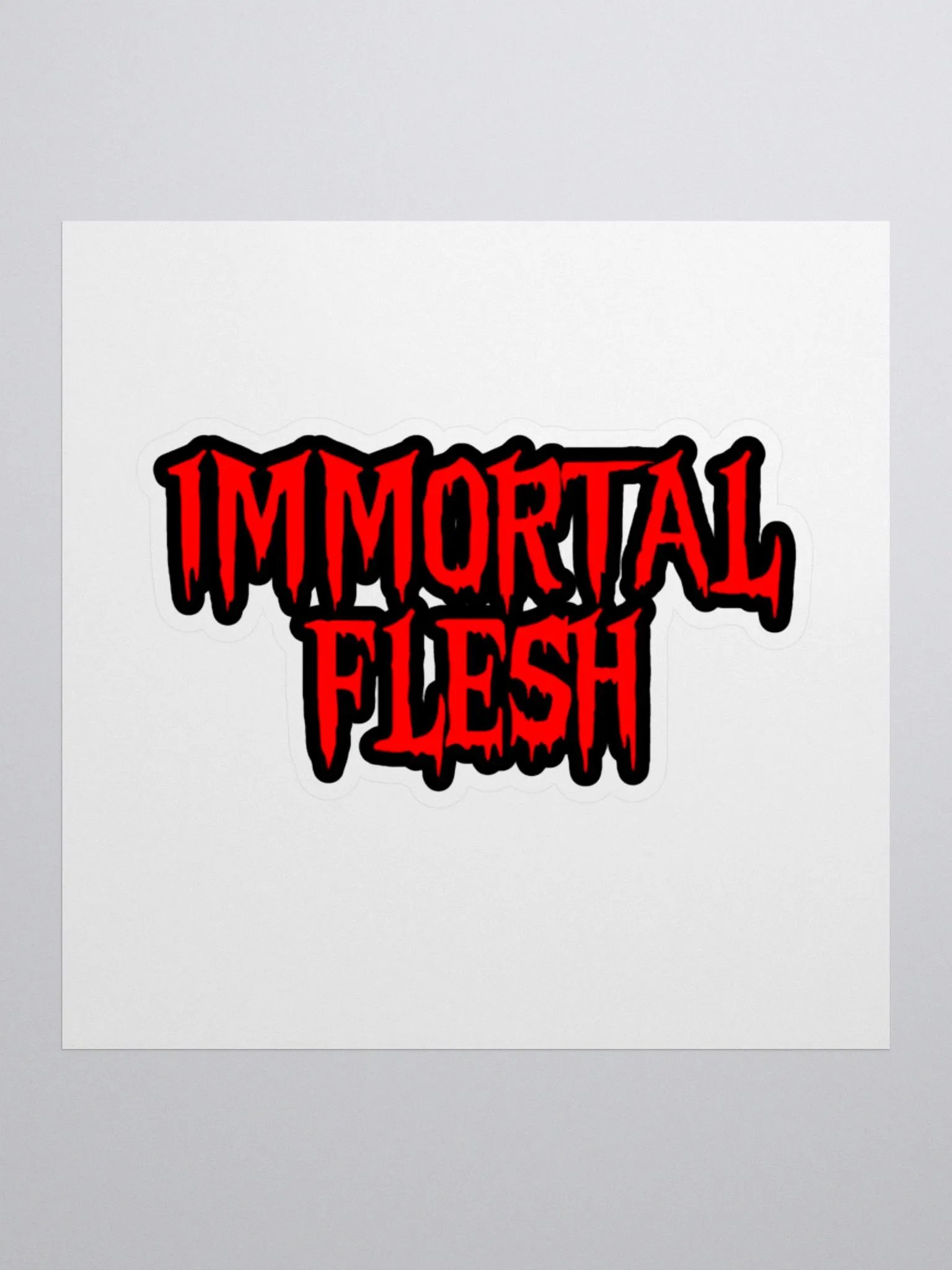 Flesh Logo Sticker (Red) product image (1)