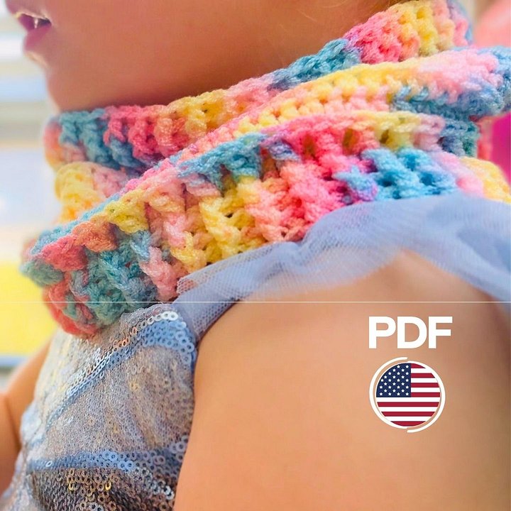 Ribbed Neck Warmer Scarf | Easy & Quick Elastic Stitch Design product image (1)