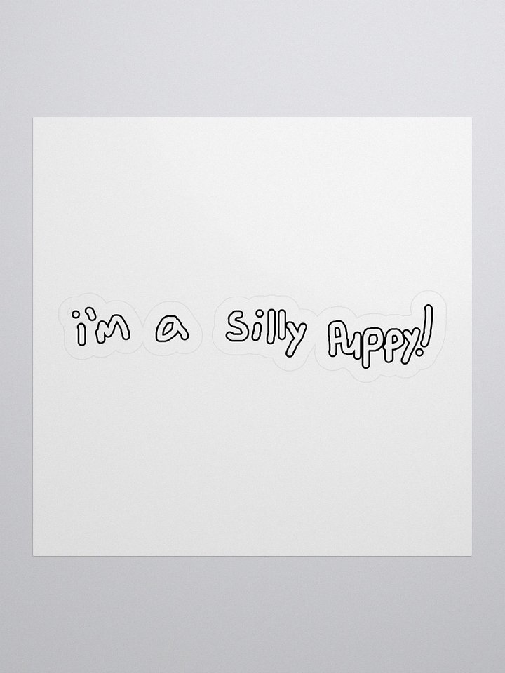 silly puppy sticker product image (1)