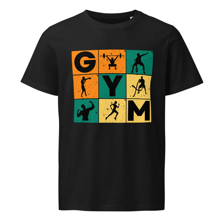 Mosaic Motion Tee – Organic Cotton Gym T-Shirt product image (5)