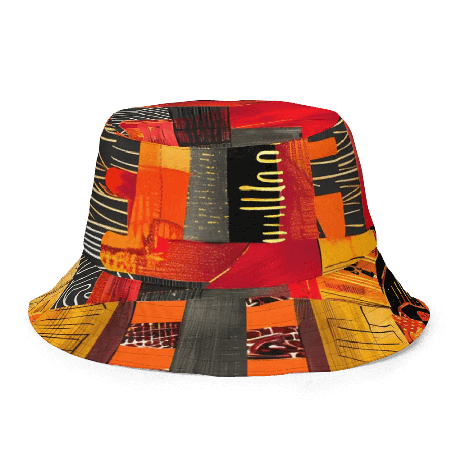 Tribal Fusion: African Tribal Seamless Patterns Reversible Bucket Hat product image (5)
