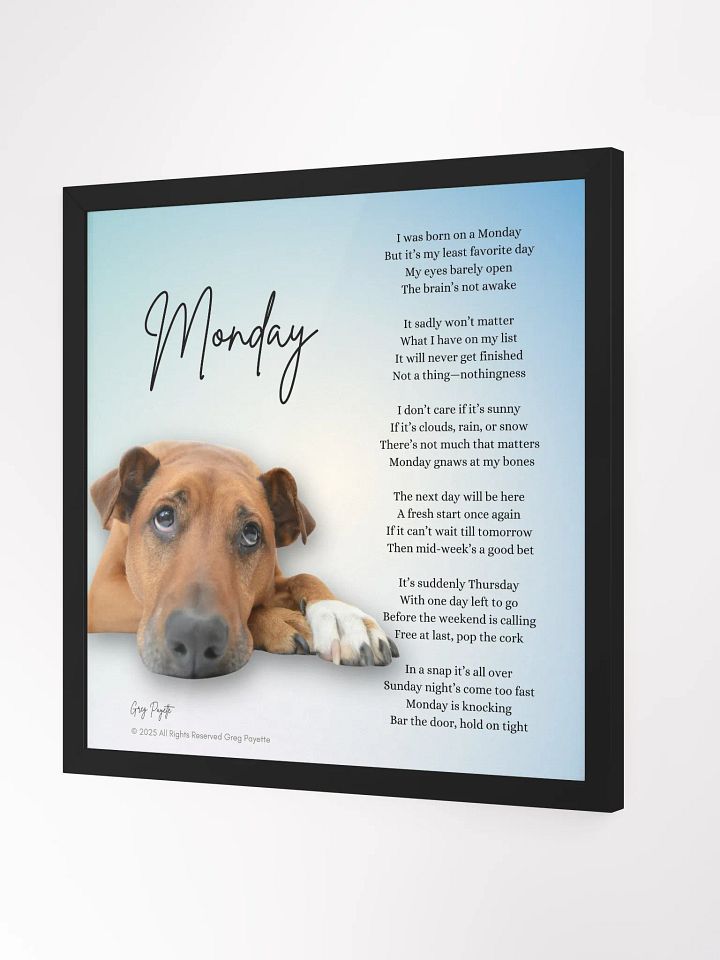 "Monday" - a Poem by Greg Payette product image (11)