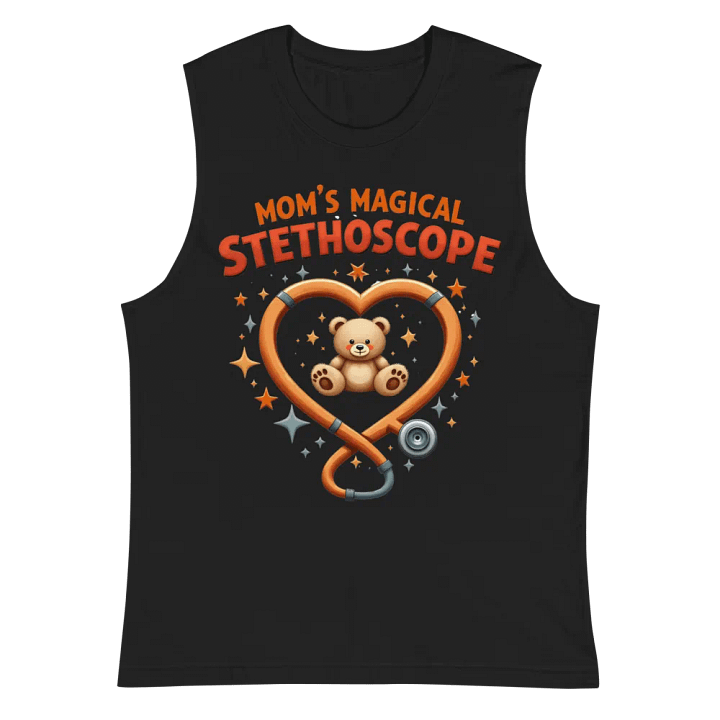 Mom's Magical Stethoscope Heart Muscle Tank product image (3)