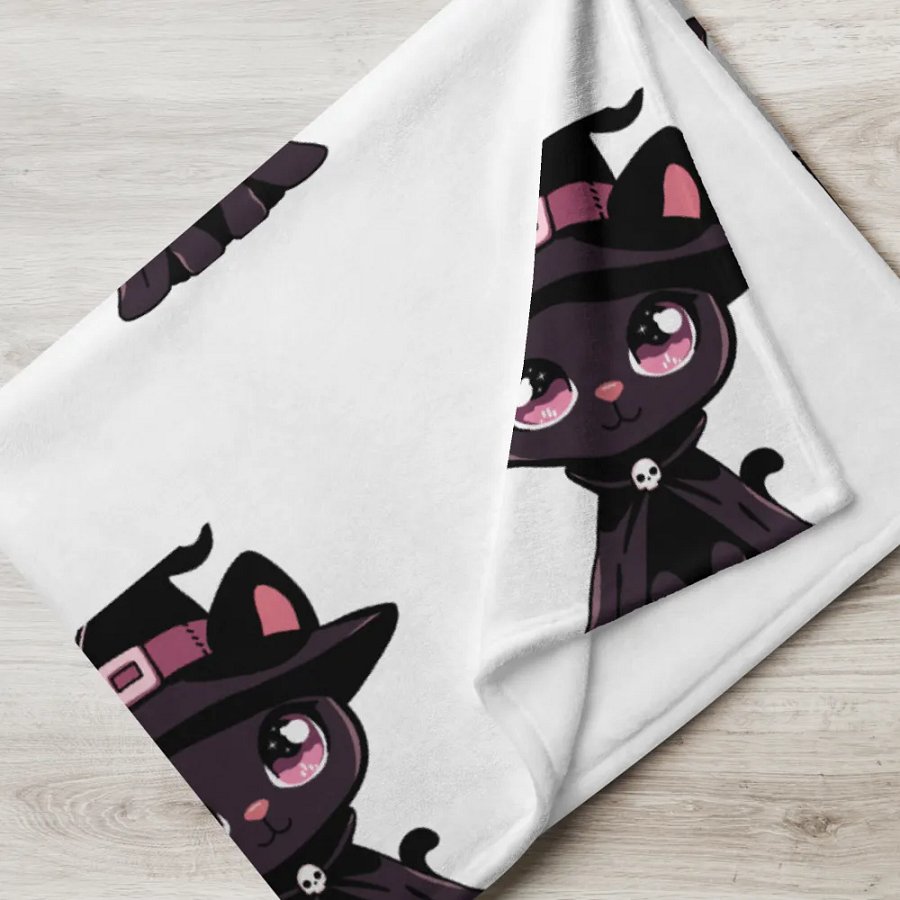 Witchy Cat Throw Blanket product image (5)