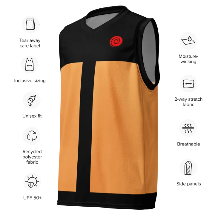 Uzamaki Basketball Jersey product image (2)