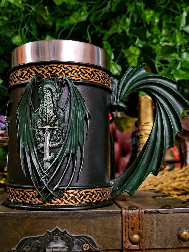The Armored Kingdom Green Dragon Scale & Steel Mug product image (2)
