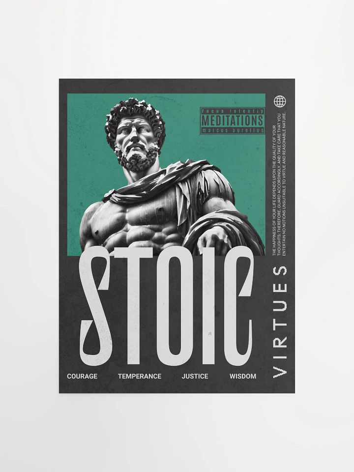 Stoic Virtues Marcus Aurelius Matte Paper Poster product image (9)
