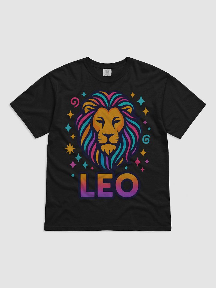 Leo Zodiac Sign T-Shirt – Bold & Radiant Star Sign Design product image (1)
