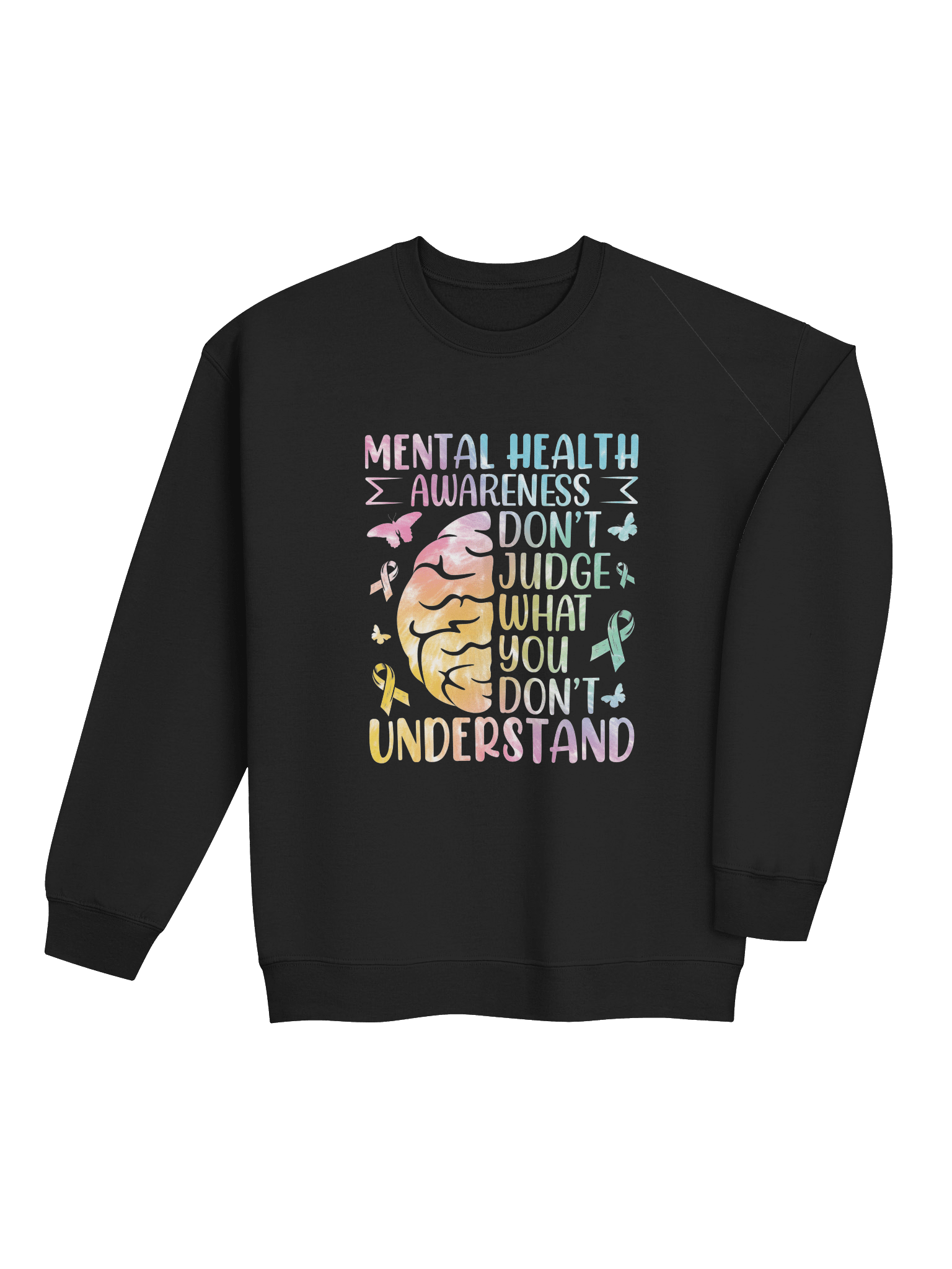 Don’t Judge What You Don’t Understand – Compassion Over Judgment Mental Health Awareness Sweatshirt product image (4)