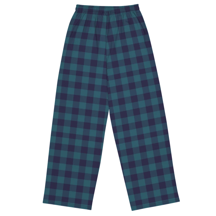Blue Gingham Wideleg Pants product image (1)