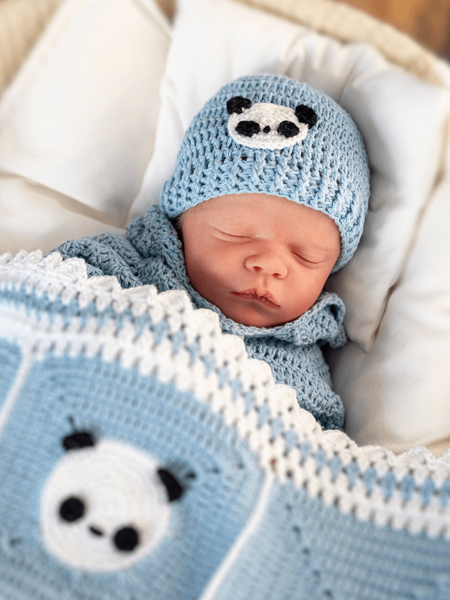 Crochet Pattern: Panda Baby Hat product image (7)