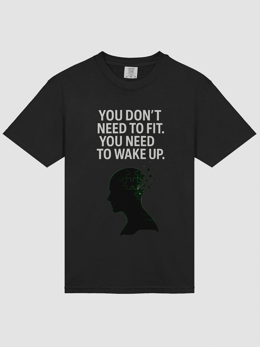 You Dont need to fit, you need to wake up T-Shirt product image (41)