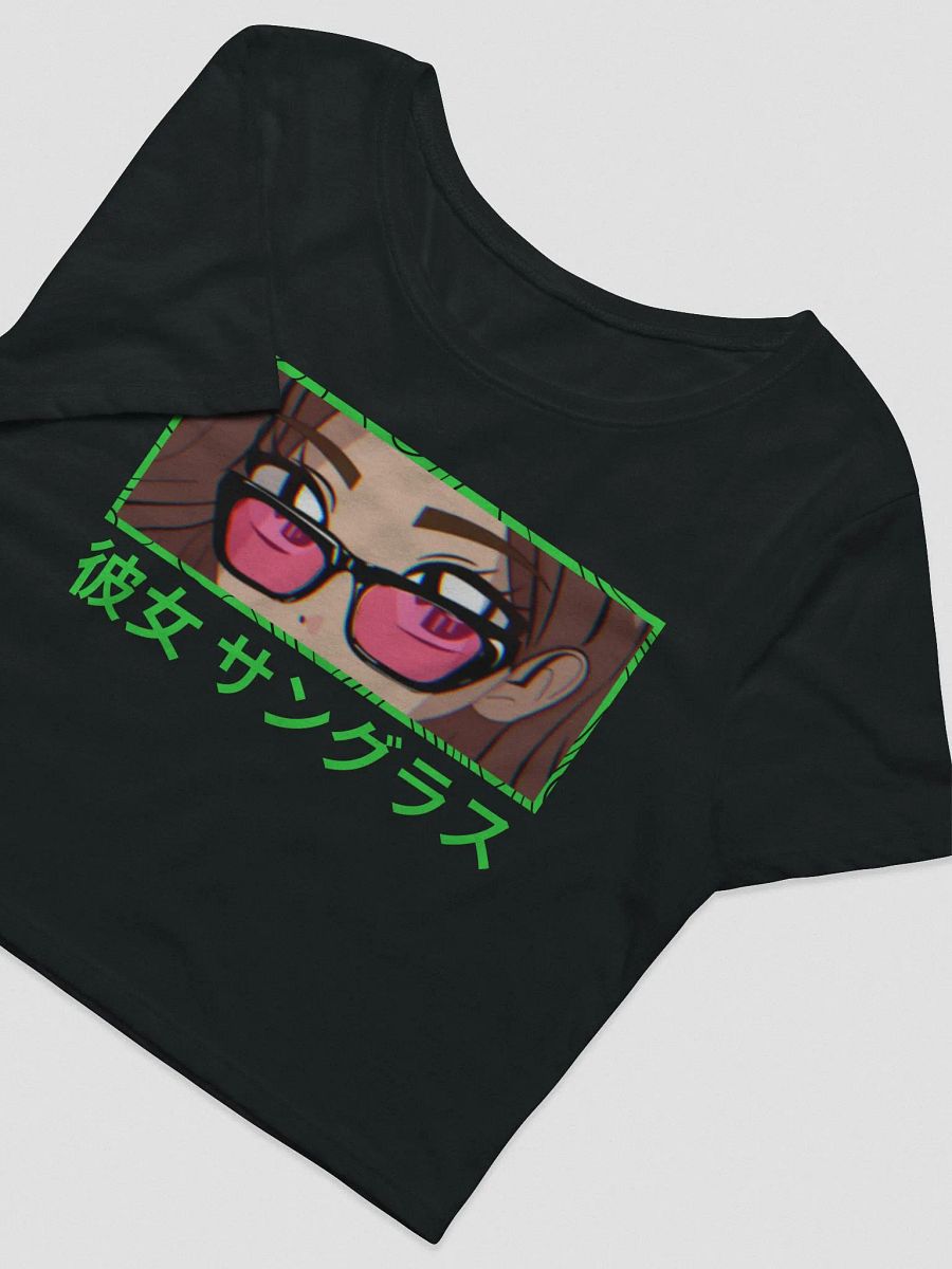 Anime Shades Crop Tee (Lime) product image (6)