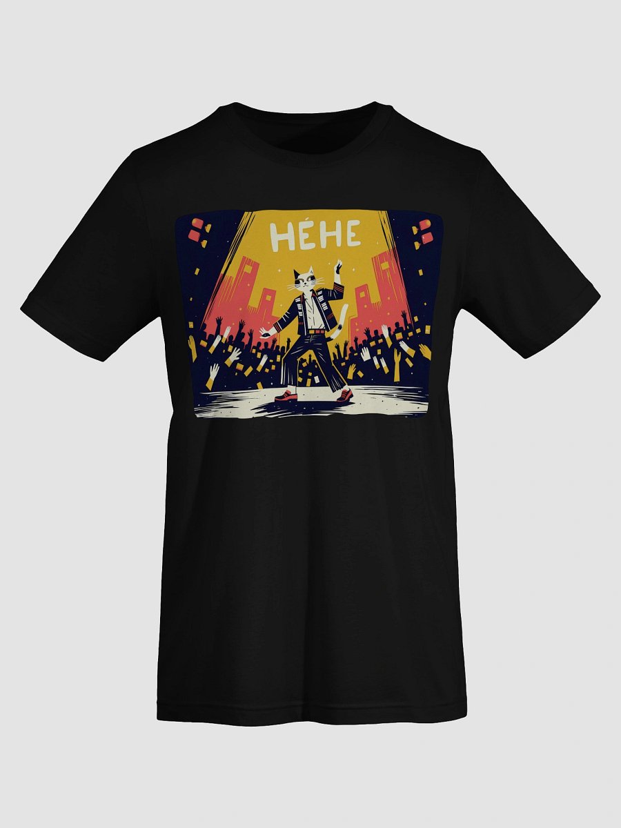 Urban Cat Concert Design | 'HEHE' Bella+Canvas Supersoft T-Shirt product image (67)