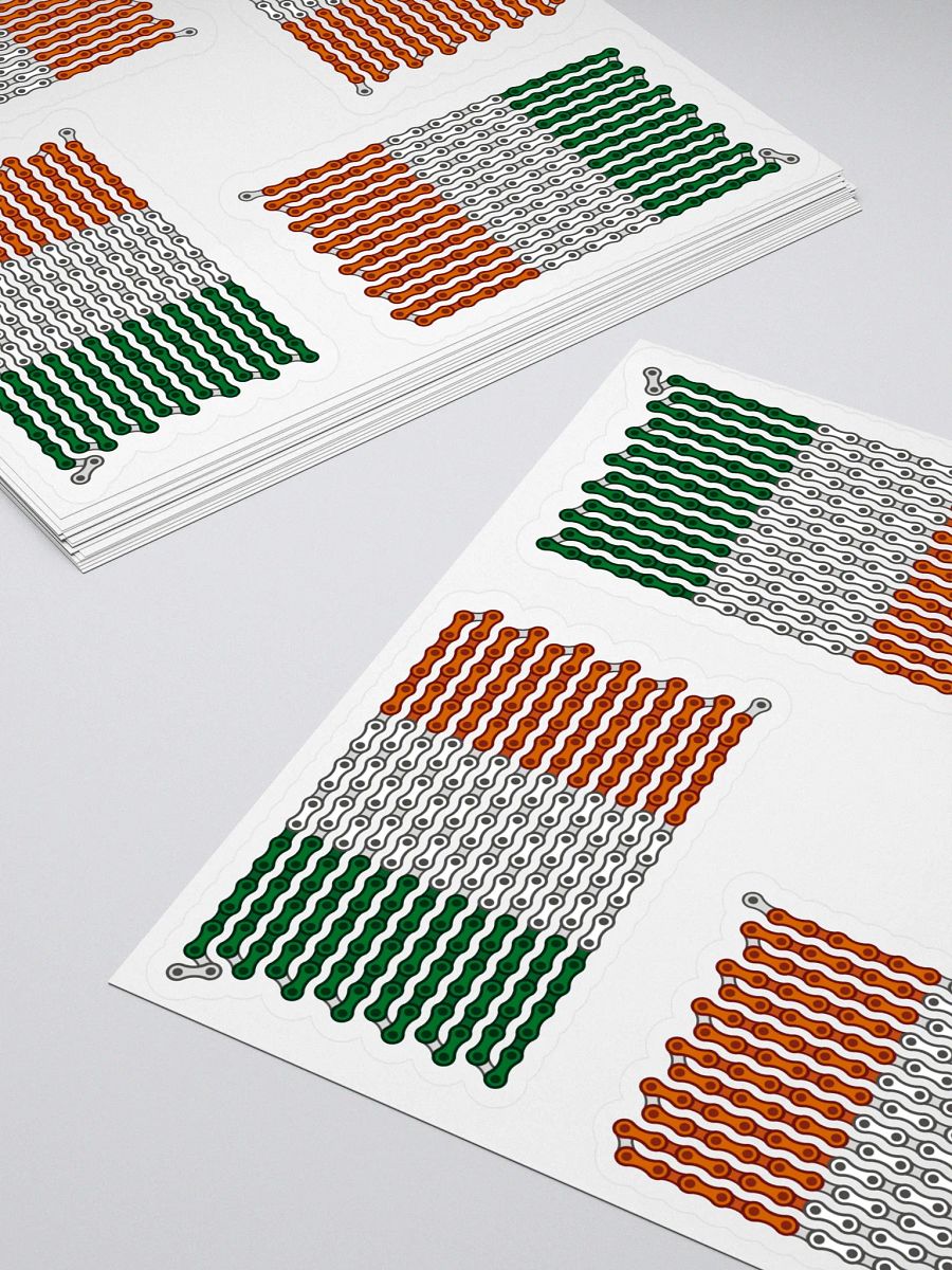 Ireland Bike Chain Flag Sticker 4 Pack product image (4)