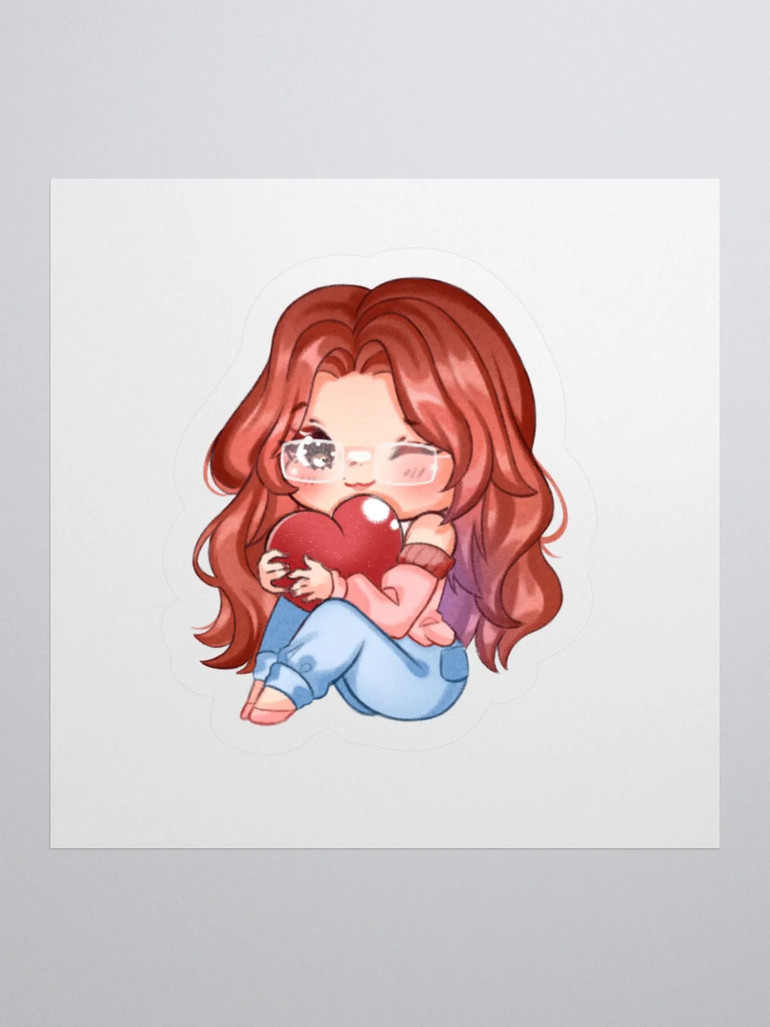 Lovely Lay without Hearts Sticker product image (1)